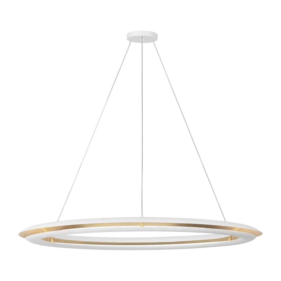 Cielo Extra Large Ring Chandelier in Matte White - Image 5