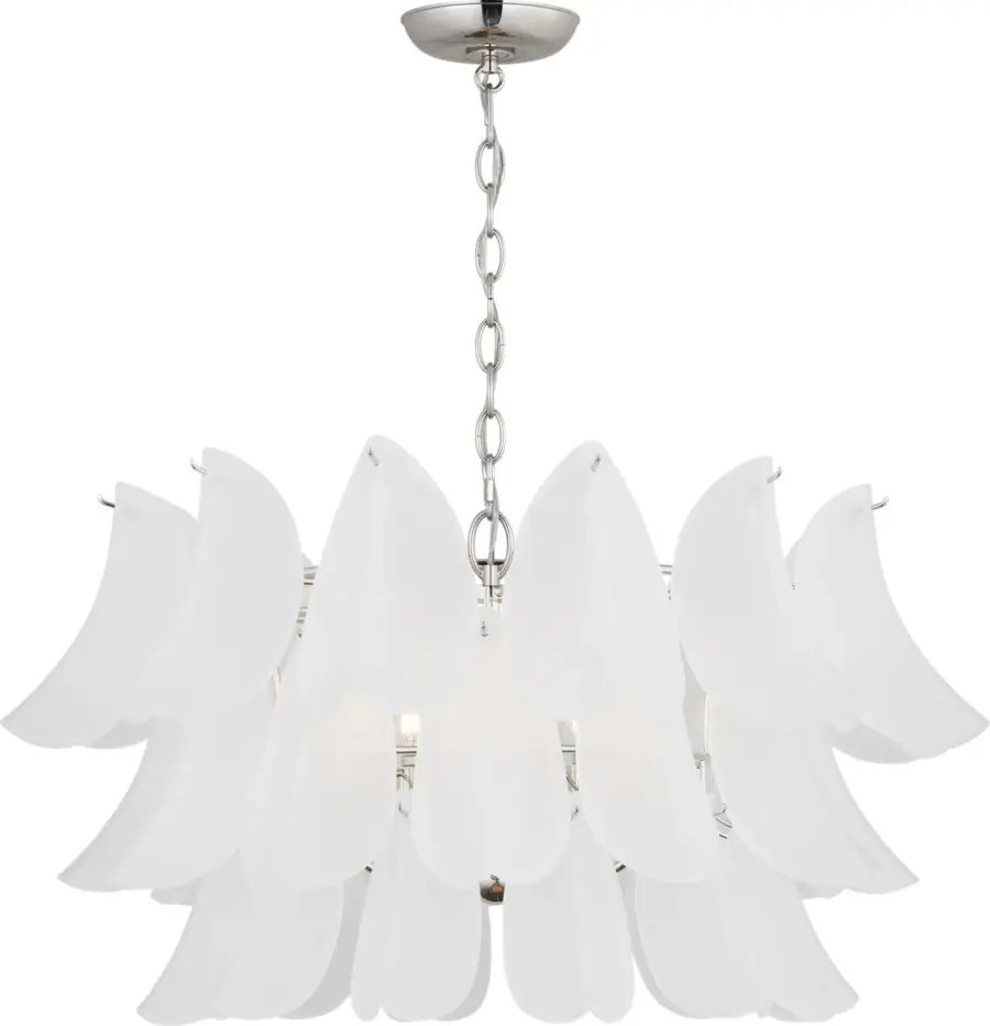 Chloe 32" Chandelier in Polished Nickel - Image 1