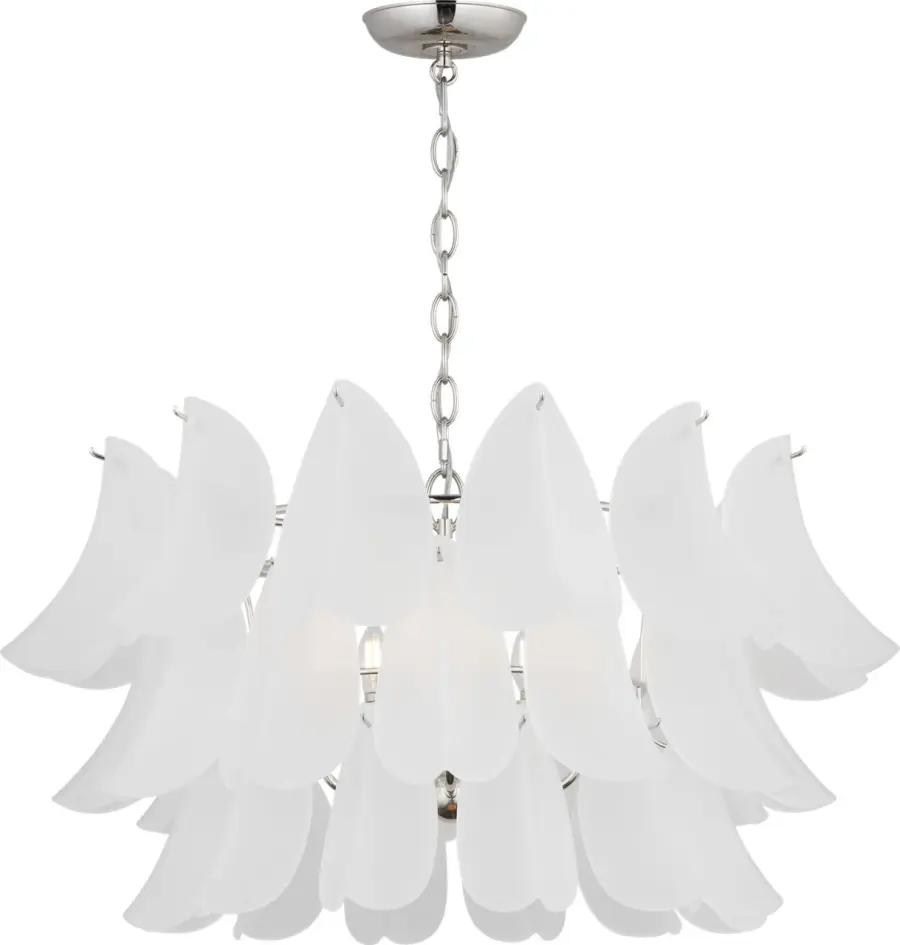 Chloe 32" Chandelier in Polished Nickel - Image 2