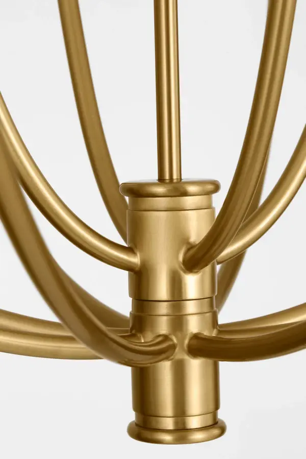 Marina 30" Chandelier in Burnished Brass - Image 5