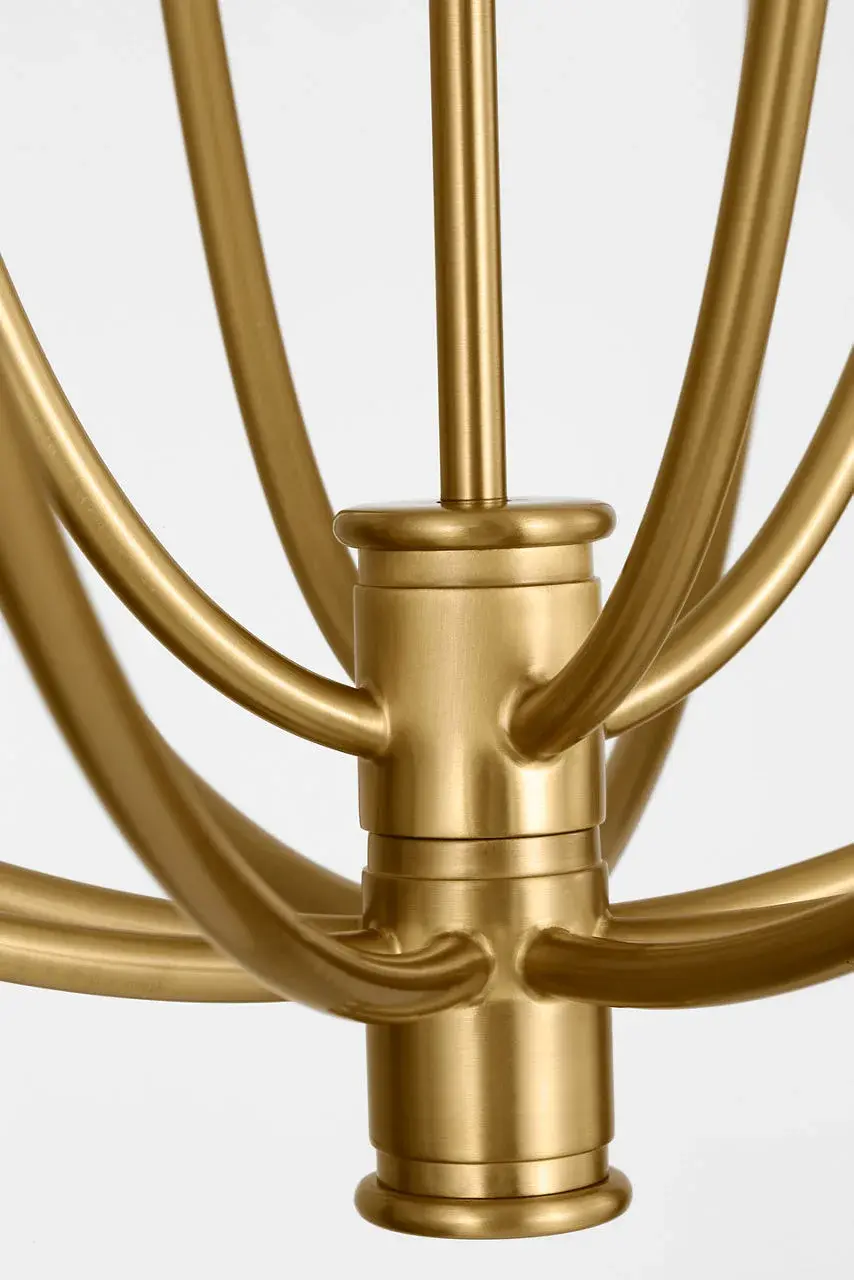 Marina 30" Chandelier in Burnished Brass - Image 5