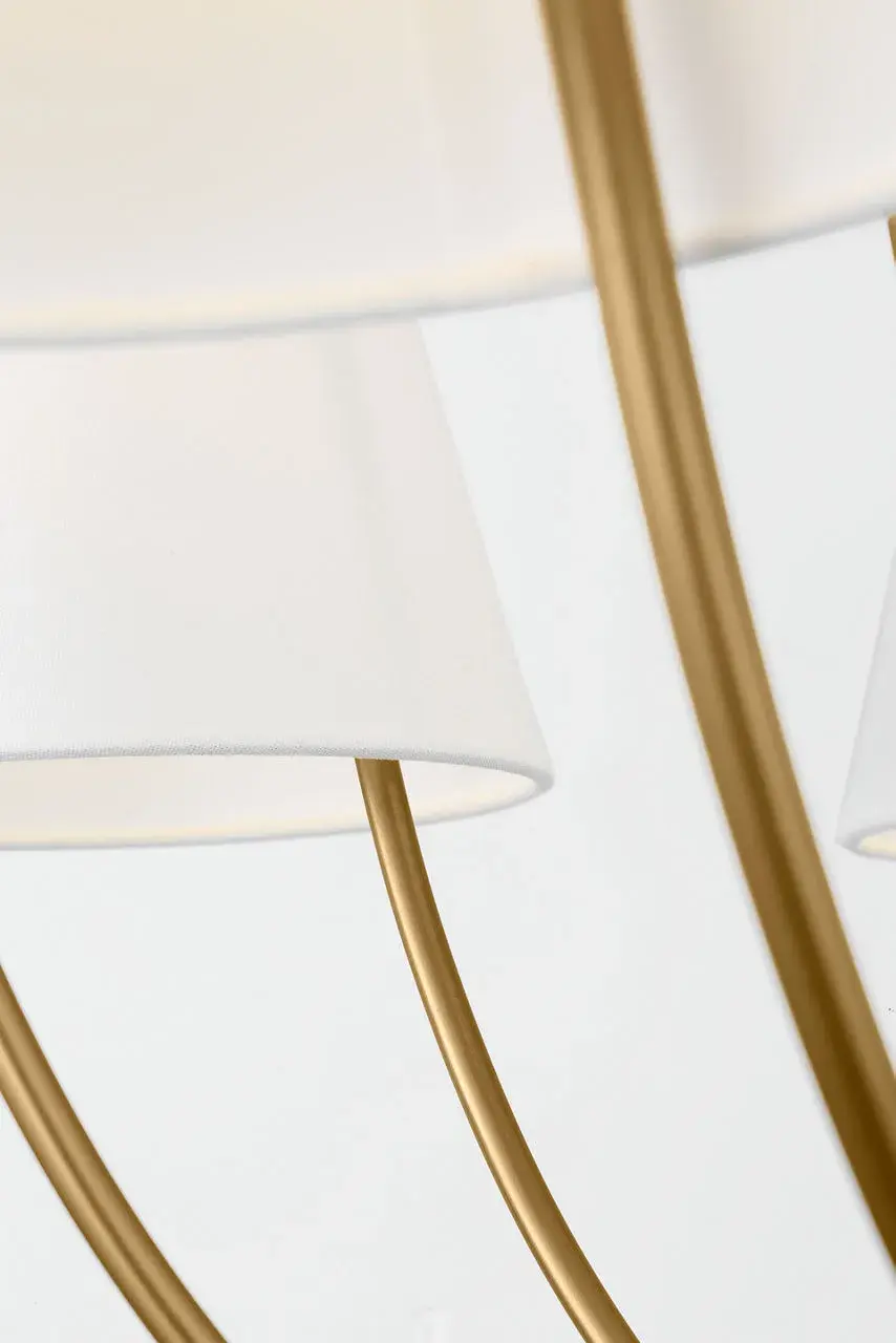 Marina 40" Chandelier in Burnished Brass - Image 4