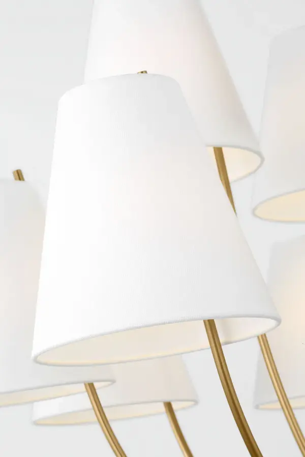 Marina 40" Chandelier in Burnished Brass - Image 5