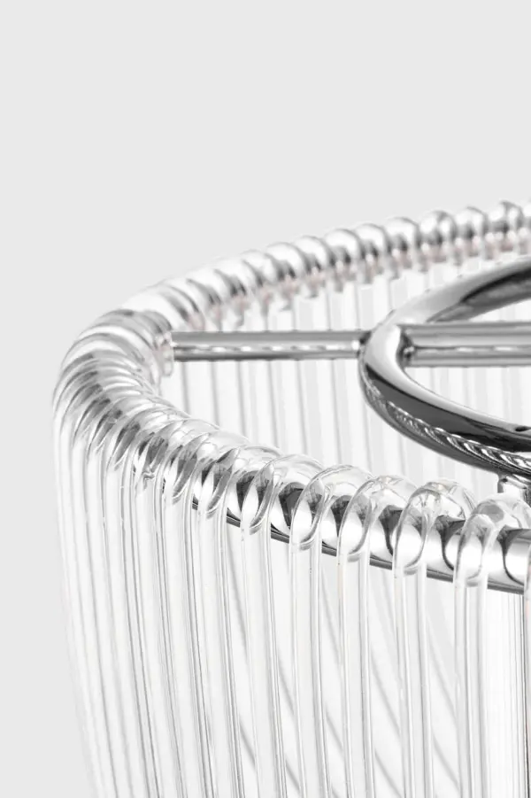 Pierce Medium Flush Mount in Polished Nickel - Image 4