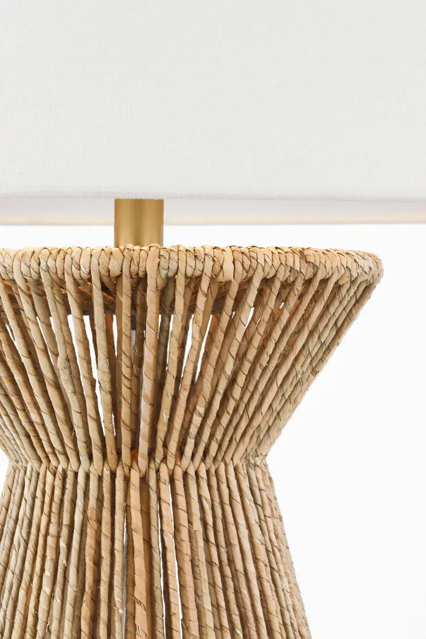Coastal-Inspired Natural Abaca Lamp Brings Organic Texture to Any Space - Image 2