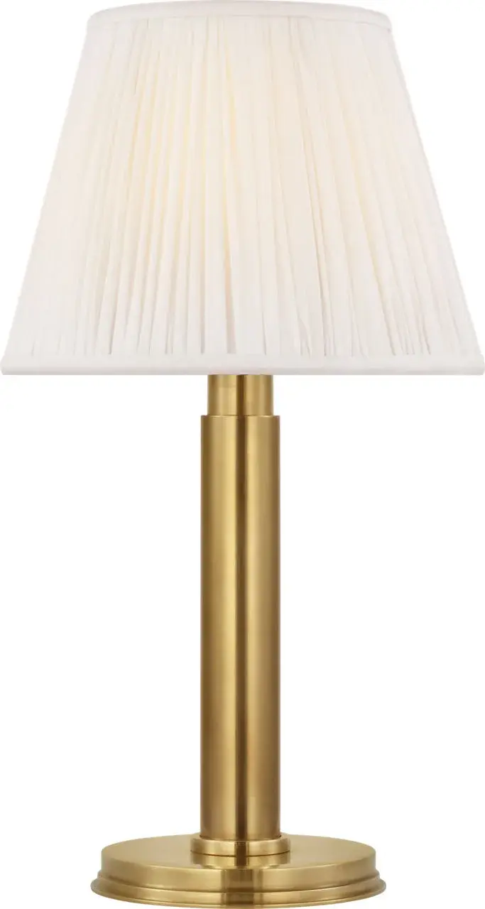 Connie 12" Cordless Accent Lamp in Antique-Burnished Brass - Image 1