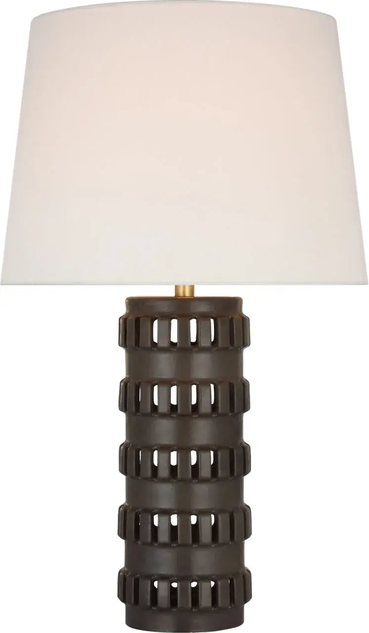 Sophisticated Transitional Table Lamp with Warm Natural Finish - Image 1