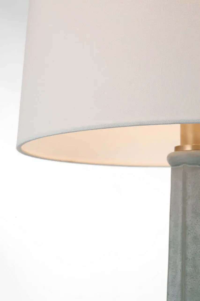 Elegant Coastal-Inspired Table Lamp with Sophisticated Jade Finish - Image 5