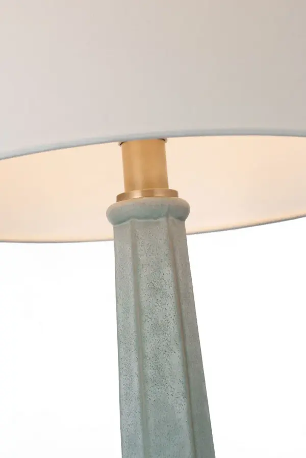 Elegant Coastal-Inspired Table Lamp with Sophisticated Jade Finish - Image 6