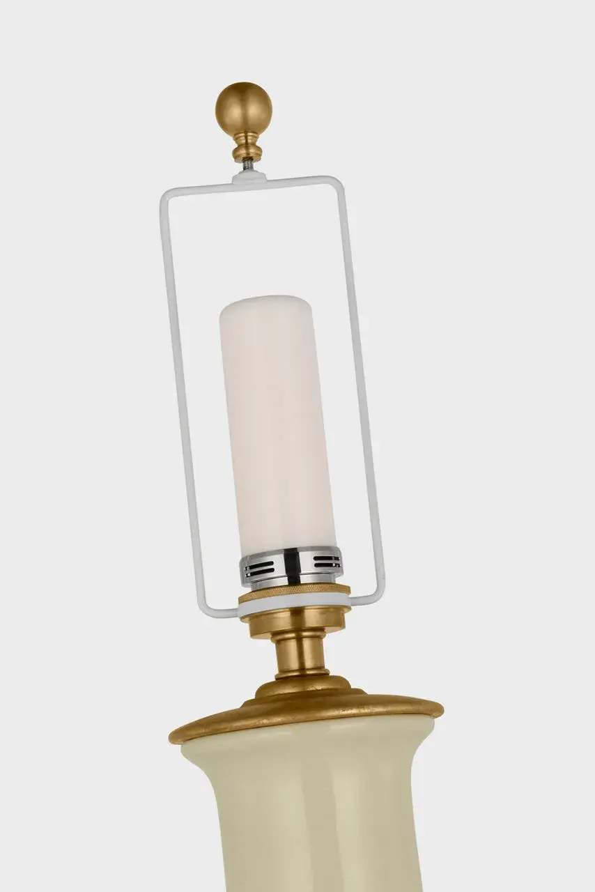 Lambay Cordless Table Lamp in Coconut with Linen Shade - Image 4