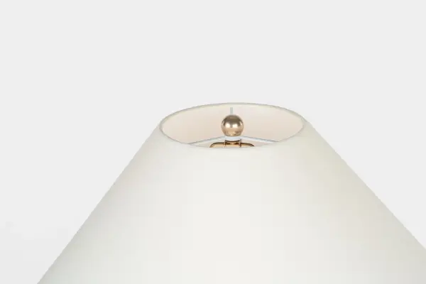Portis 32" Combed Round Table Lamp in Black Wash Terracotta - Image 4