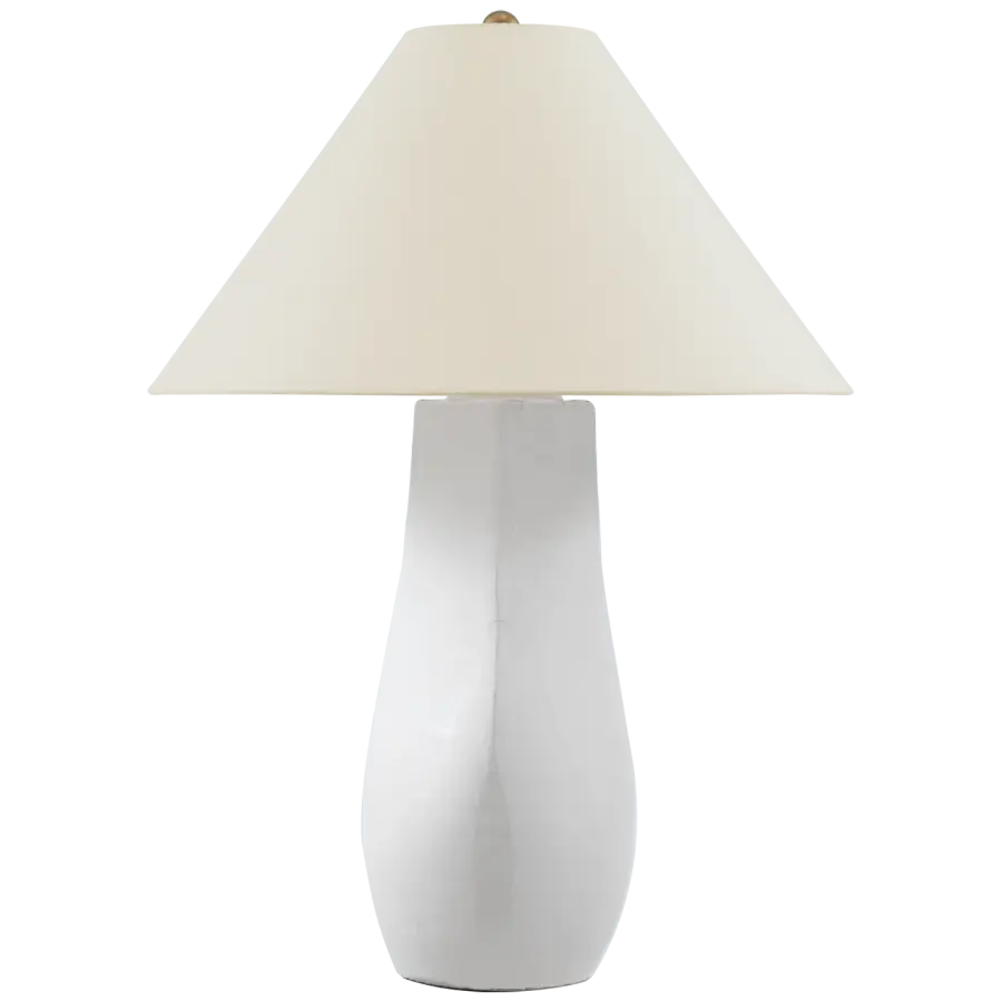 Elegant Crackle-Glazed Table Lamp with Coastal Sophistication - Image 1