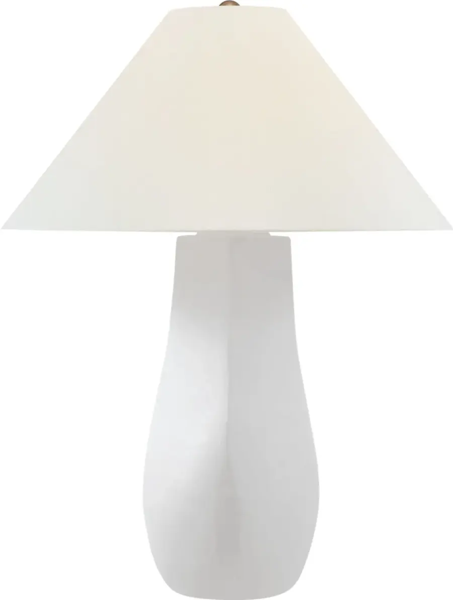 Elegant Crackle-Glazed Table Lamp with Coastal Sophistication - Image 2