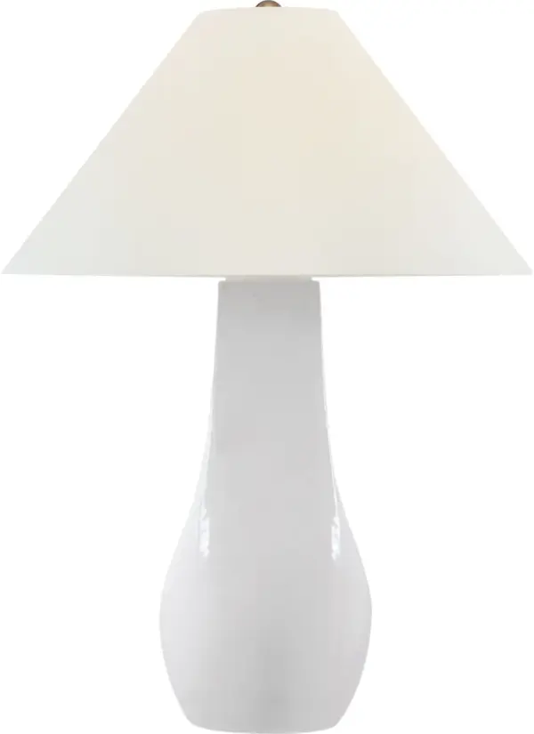 Elegant Crackle-Glazed Table Lamp with Coastal Sophistication - Image 3