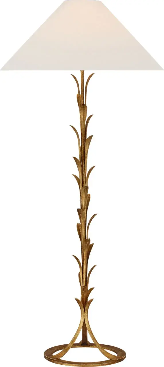 Elegant French-Inspired Floor Lamp with Timeless Gilded Finish - Image 1