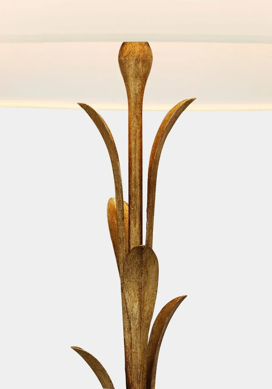Elegant French-Inspired Floor Lamp with Timeless Gilded Finish - Image 4