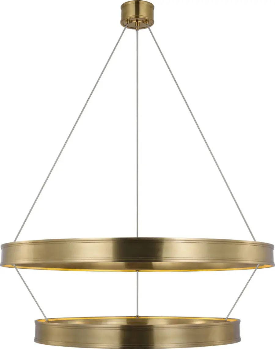Connery 40" Two-Tier Ring Chandelier - Image 1