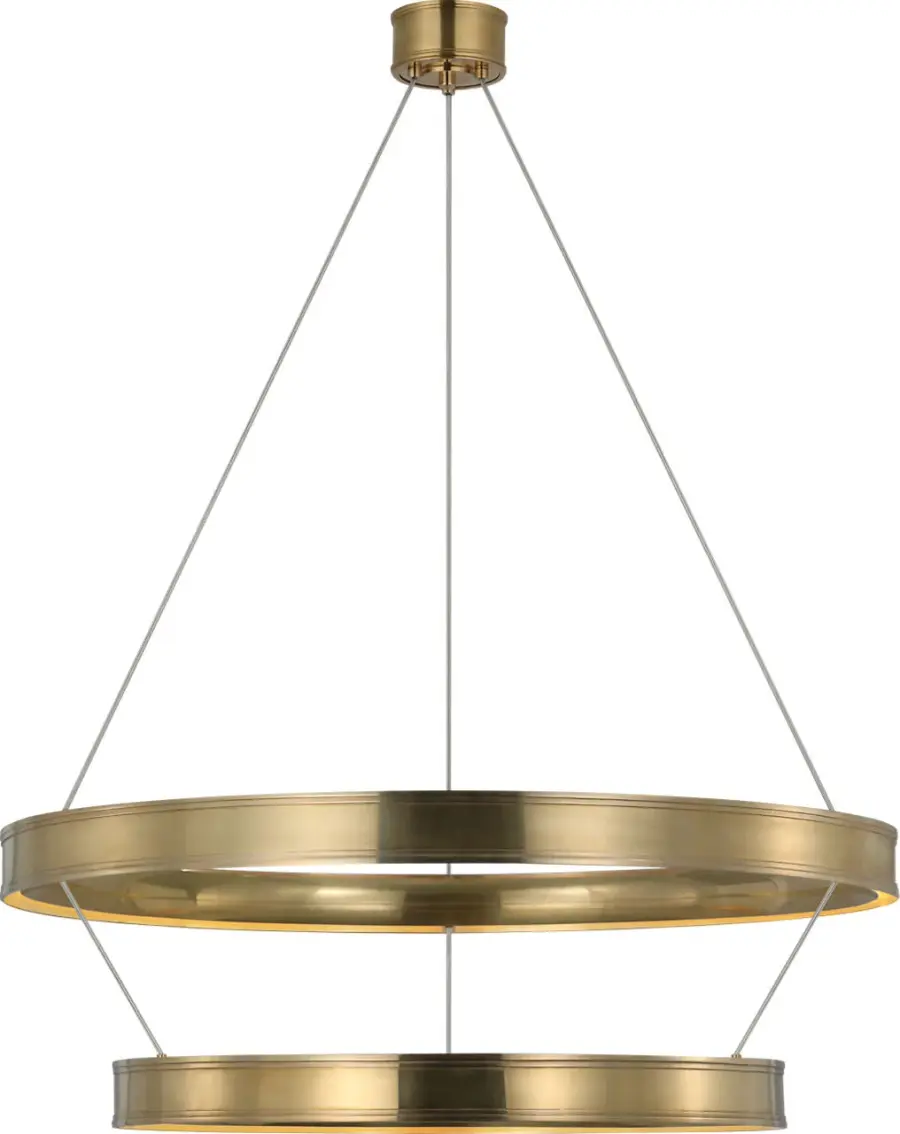 Connery 40" Two-Tier Ring Chandelier - Image 2