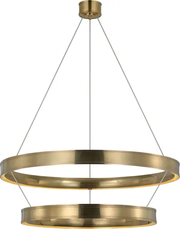 Connery 40" Two-Tier Ring Chandelier - Image 3