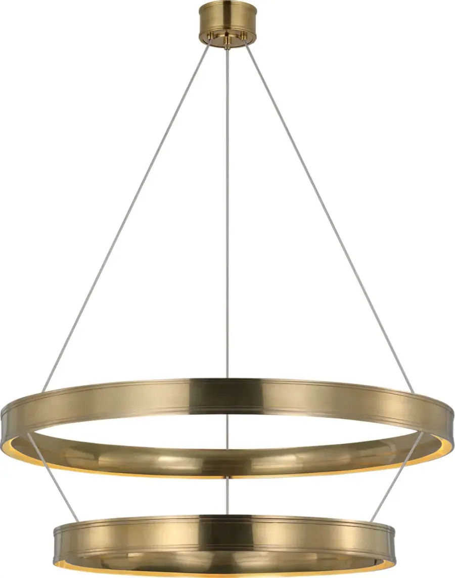 Connery 40" Two-Tier Ring Chandelier - Image 3