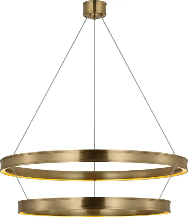 Connery 50" Two-Tier Ring Chandelier - Image 3