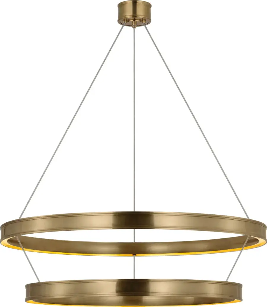 Connery 50" Two-Tier Ring Chandelier - Image 3
