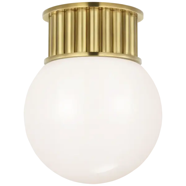 Compact Elegance: Classic Globe Design with Warm Brass Finish - Image 5