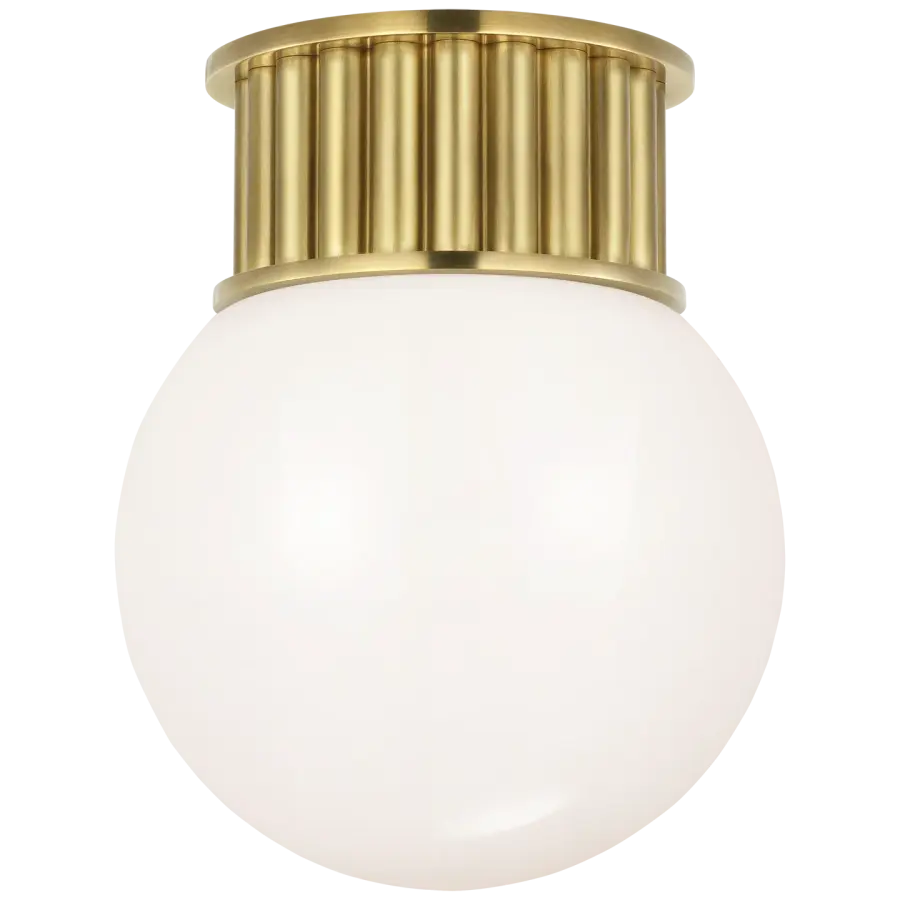 Compact Elegance: Classic Globe Design with Warm Brass Finish - Image 5