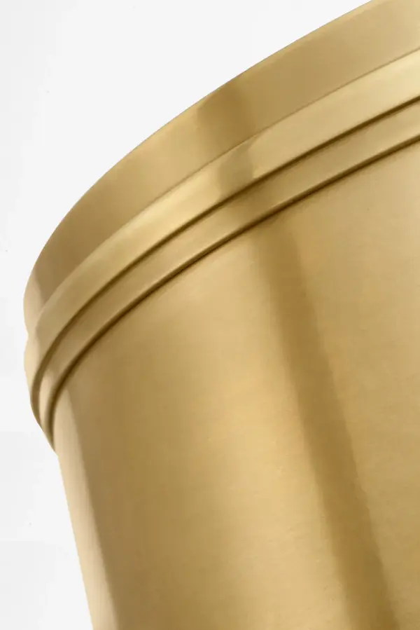 Elegant Transitional Flush Mount with Warm Brass Finish - Image 5