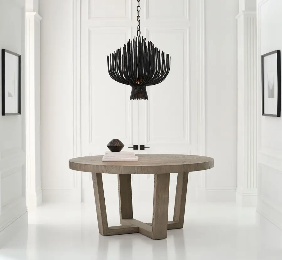 Astra 24" Sculpted Chandelier in Aged Iron - Image 11