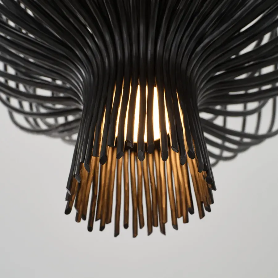 Astra 24" Sculpted Chandelier in Aged Iron - Image 12