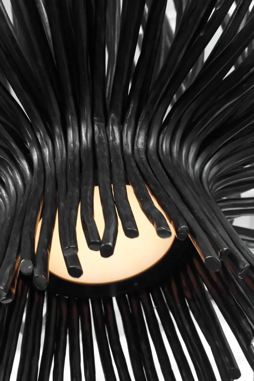 Astra 24" Sculpted Chandelier in Aged Iron - Image 16