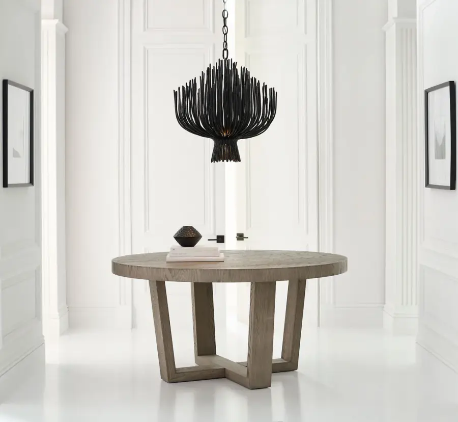 Astra 24" Sculpted Chandelier in Aged Iron - Image 4