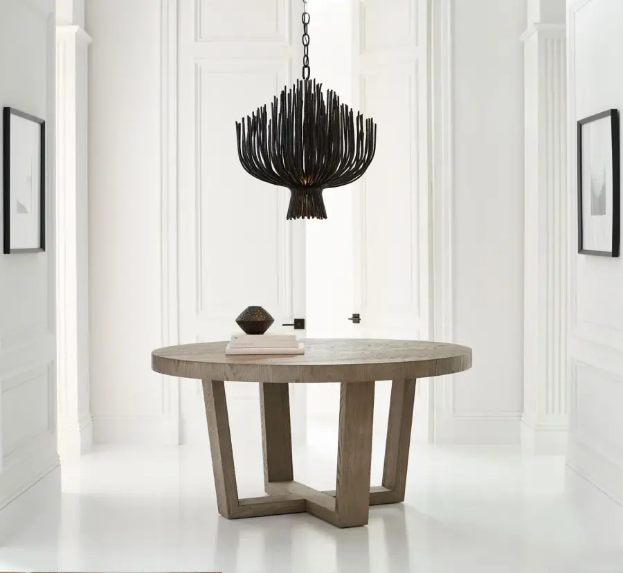 Astra 24" Sculpted Chandelier in Aged Iron - Image 7