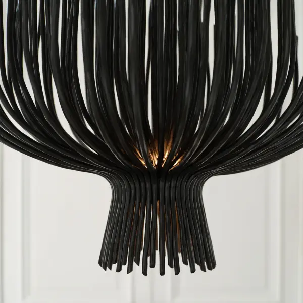 Astra 24" Sculpted Chandelier in Aged Iron - Image 9