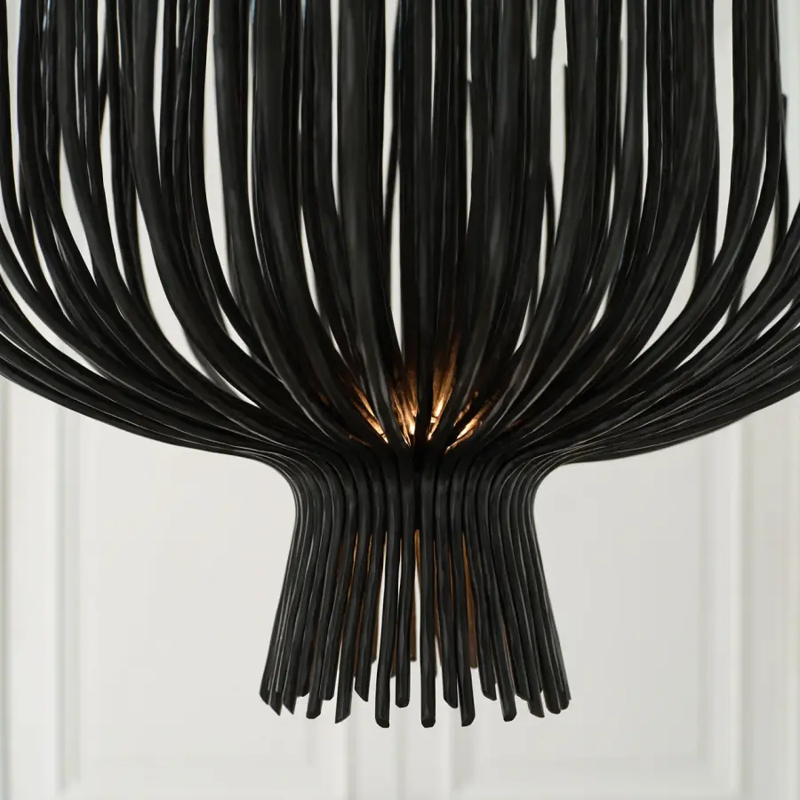 Astra 24" Sculpted Chandelier in Aged Iron - Image 9