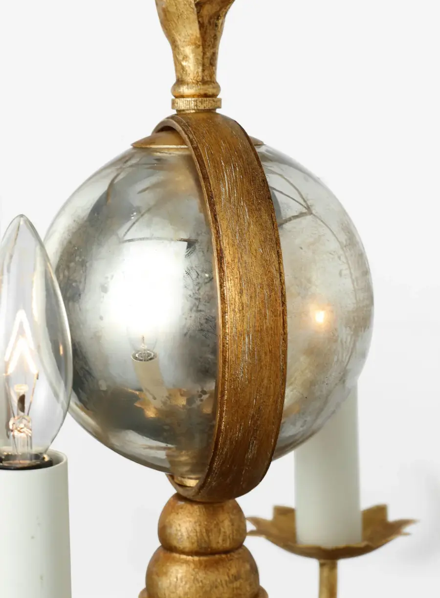 Gramercy 17" Lantern in Gilded Iron - Image 4