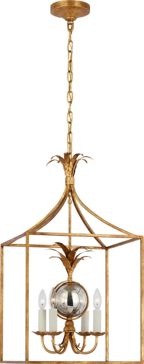 Gramercy 17" Lantern in Gilded Iron - Image 5