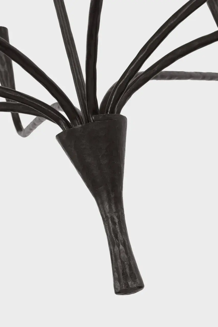 Aiden 40" Single Tier Chandelier in Aged Iron - Image 6