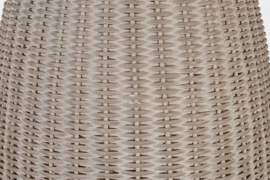 Kokomo 12" Pendant in Antique-Burnished Brass with Ash Wicker Shade - Image 5