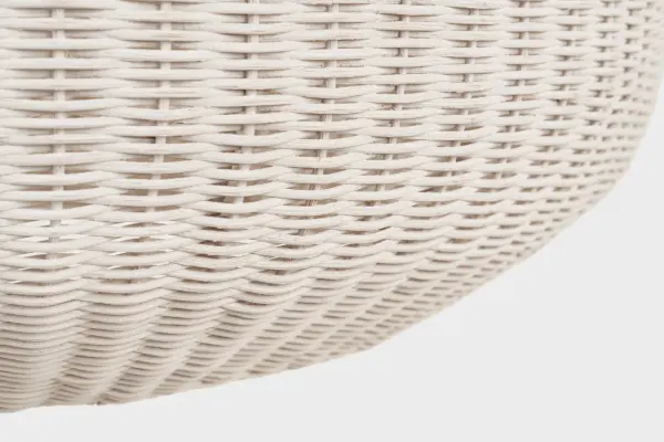 Kokomo 30" Domed Pendant in Bronze with Chalk Wicker Shade - Image 4