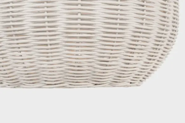 Kokomo 15" Elongated Pendant in Antique-Burnished Brass with Chalk Wicker Shade - Image 11