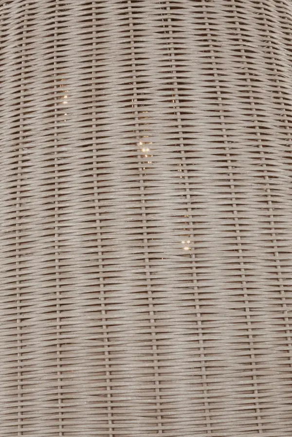Kokomo 20" Elongated Pendant in Polished Nickel with Ash Wicker Shade - Image 4
