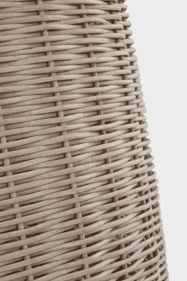 Kokomo 20" Elongated Pendant in Polished Nickel with Ash Wicker Shade - Image 5