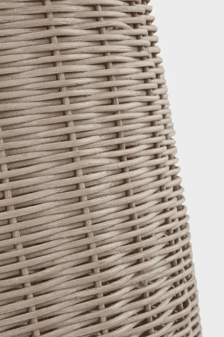 Kokomo 20" Elongated Pendant in Polished Nickel with Ash Wicker Shade - Image 5