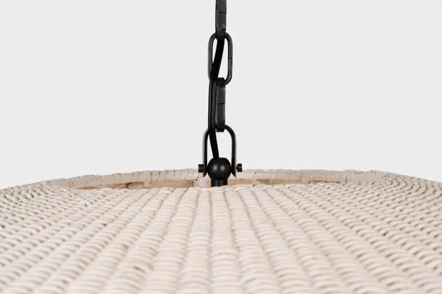 Kokomo 44" Wide Pendant in Bronze with Chalk Wicker Shade - Image 5