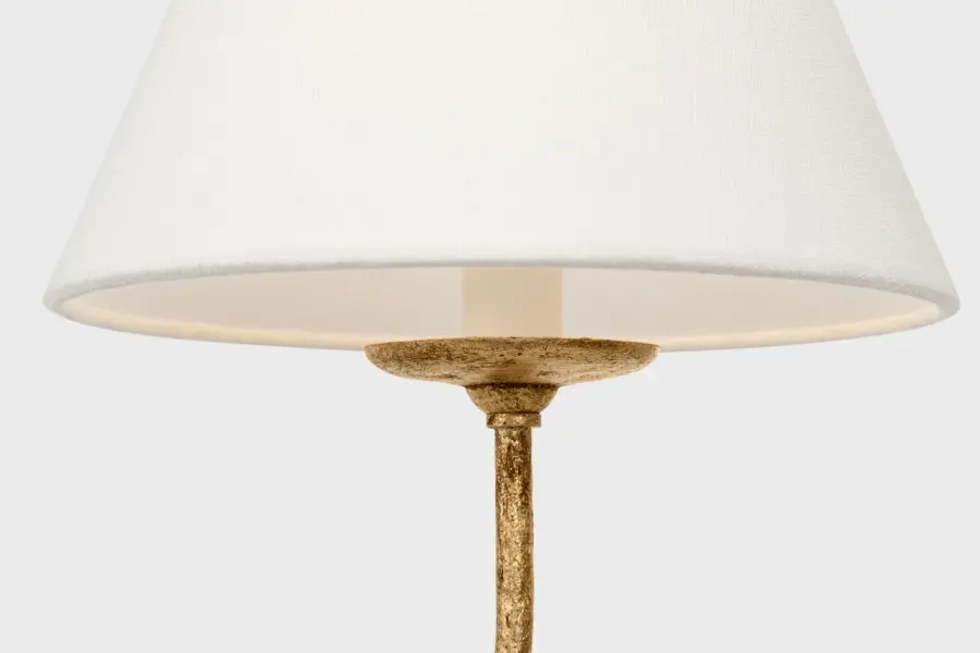 Amalfi 57" Linear Chandelier in Milano Gold with Linen Shades - Image 27