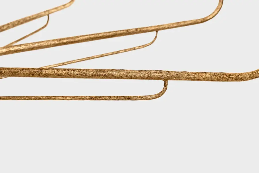 Amalfi 50" Three-Tiered Chandelier in Milano Gold with Linen Shades - Image 2