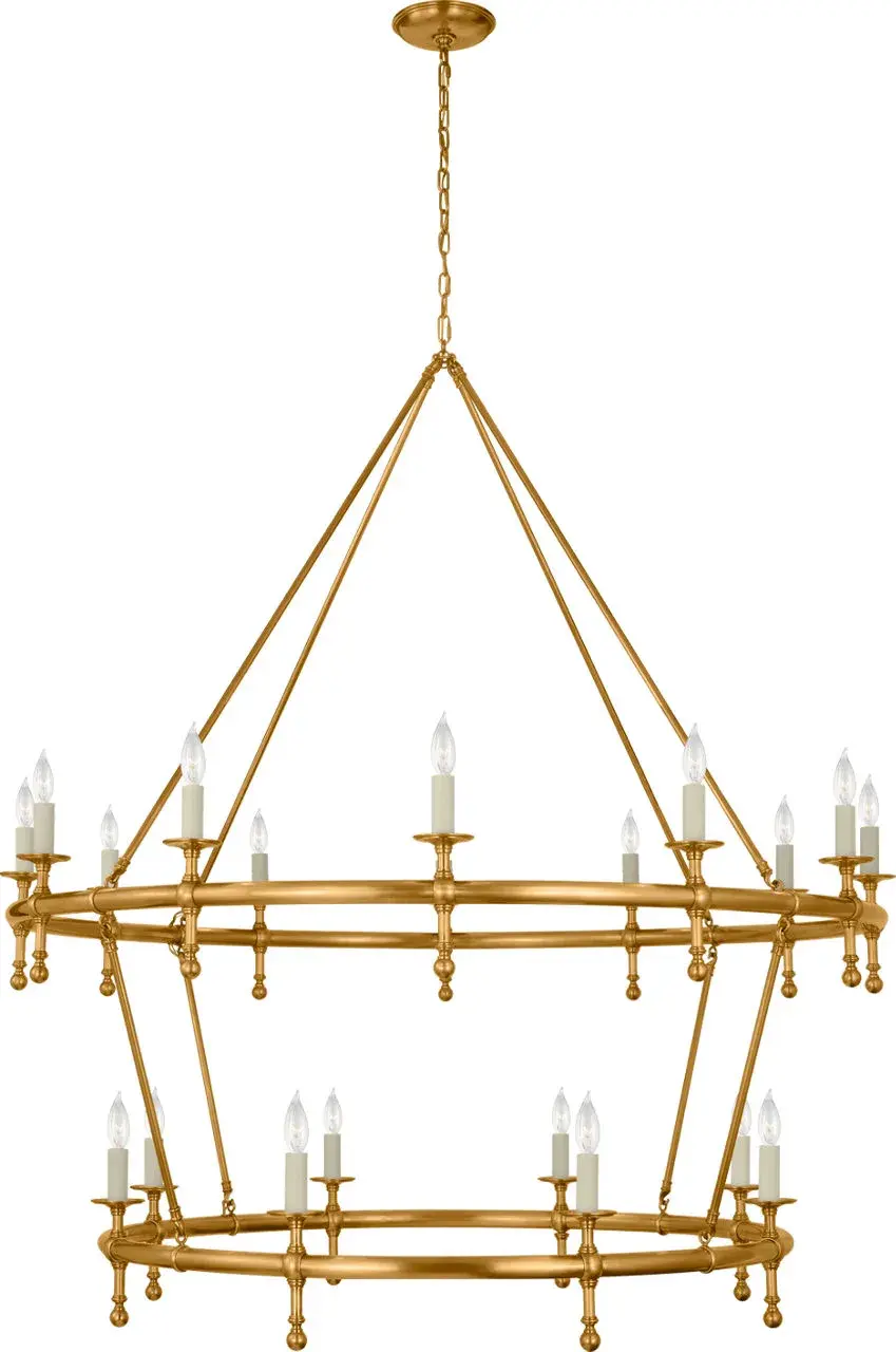 Classic 54" Two-Tier Ring Chandelier