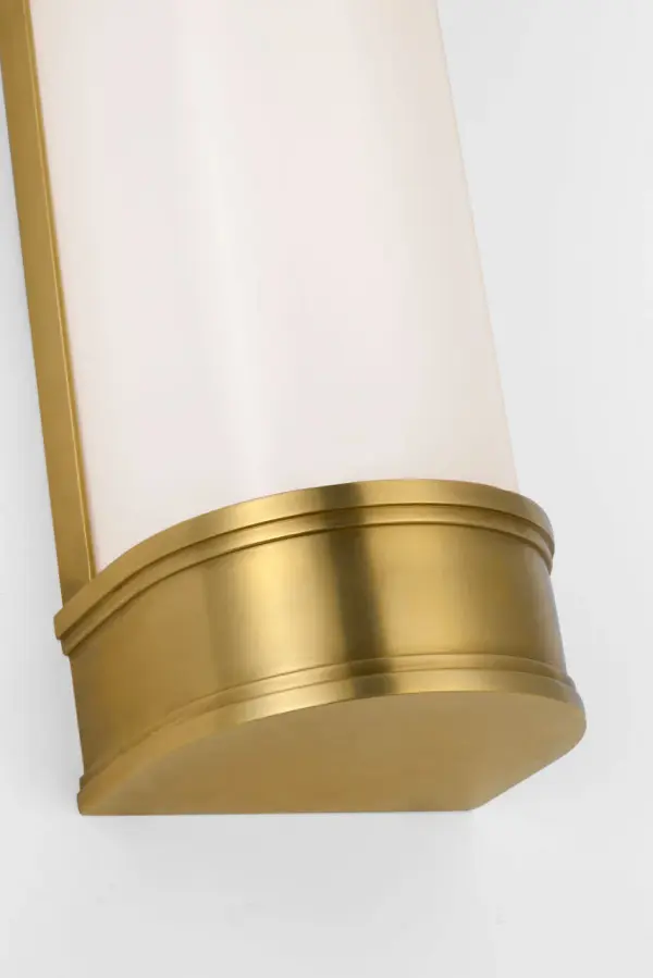 Marden 12" Salon Bath Sconce in Antique-Burnished Brass - Image 4